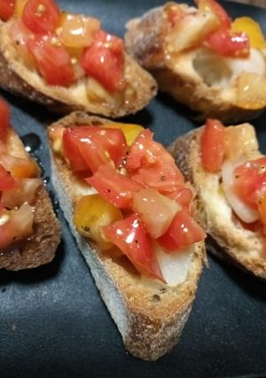 麗月トマトとハワイアンパイナップルのブルケッタ-レシピのメイン写真