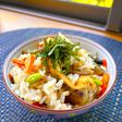 【簡単ご飯】きのこ人参ごぼうおあげさんの炊き込み