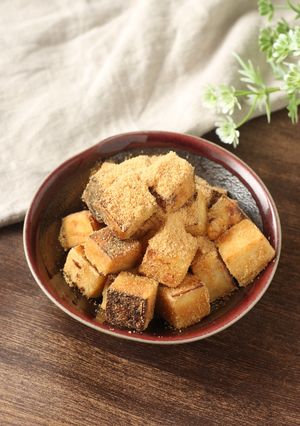 高野豆腐で揚げない【きなこ揚げパン】風-レシピのメイン写真