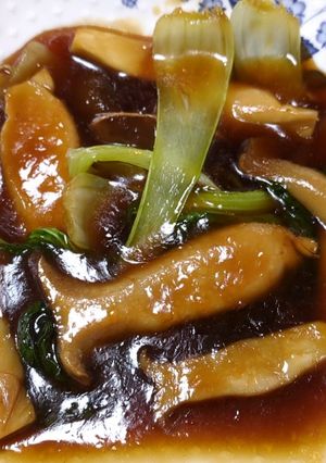 エリンギとチンゲン菜のオイスターソース煮-レシピのメイン写真