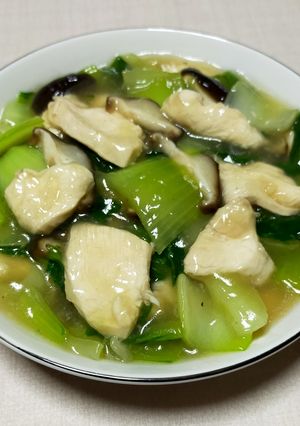 鶏むね肉とチンゲン菜の中華あん(うま煮)-レシピのメイン写真