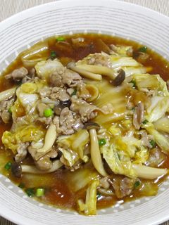 白菜と豚肉とキノコのうま煮-レシピのメイン写真