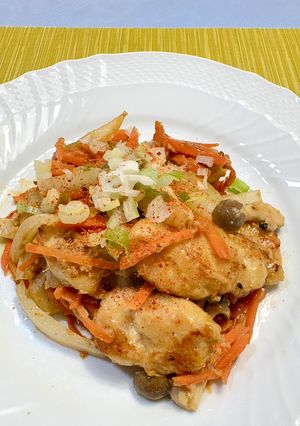 【簡単夕食】柔らか鶏胸肉と野菜のマヨ生姜焼き-レシピのメイン写真