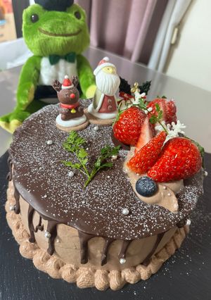 2025年クリスマスケーキ工程付き-レシピのメイン写真
