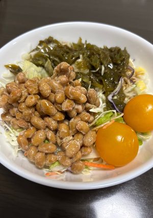 めかぶと納豆のネバトロサラダ-レシピのメイン写真