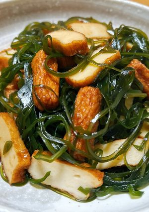 切昆布とさつま揚げの煮物-レシピのメイン写真
