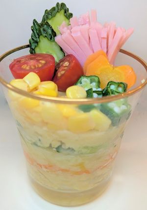 パフェ風ポテトサラダ-レシピのメイン写真