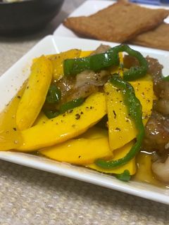 コリンキーと豚バラのオイスター炒め-レシピのメイン写真