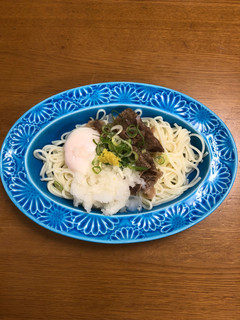 五島うどんのぶっかけ肉うどん-レシピのメイン写真