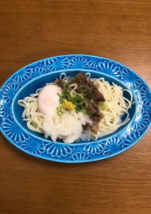 五島うどんのぶっかけ肉うどん-レシピのメイン写真
