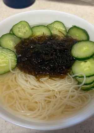 もずく酢レモンそうめん！-レシピのメイン写真