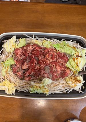 ホットプレートでジンギスカン-レシピのメイン写真