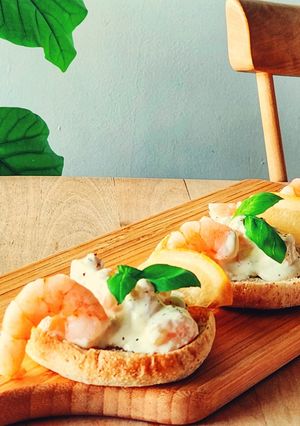 スウェーデンのつまみ☆えびオープンサンド-レシピのメイン写真