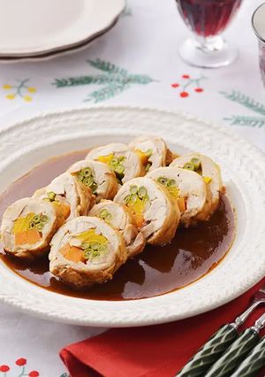 炊飯器で♪カラフルチキンロール-レシピのメイン写真
