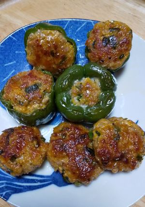 かぼちゃ炊いたん入り肉詰め-レシピのメイン写真