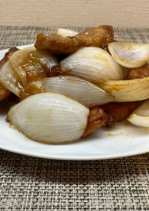 豚肉と新玉ねぎの甘酢餡-レシピのメイン写真