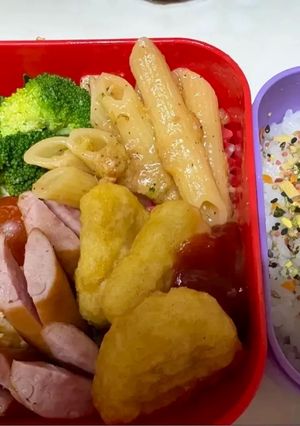 お弁当に⑤マカロニと鮭、チーズ和え-レシピのメイン写真