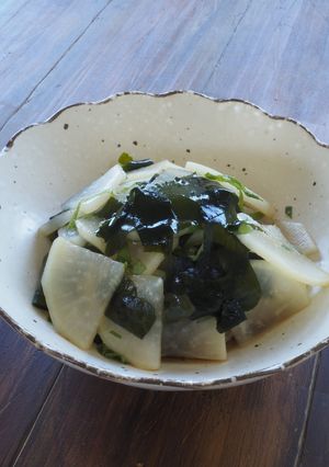 《副菜②》大根とわかめのポン酢和え-レシピのメイン写真