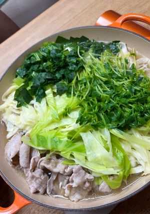 ＊鍋のつゆ＊野菜たくさん-レシピのメイン写真