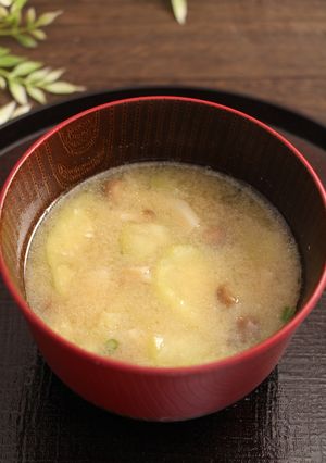 簡単！焼き茄子としめじのお味噌汁-レシピのメイン写真