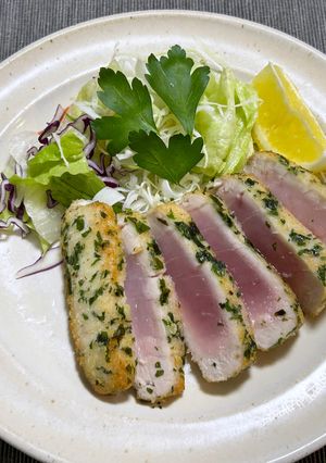 びん長まぐろのハーブパン粉焼き-レシピのメイン写真