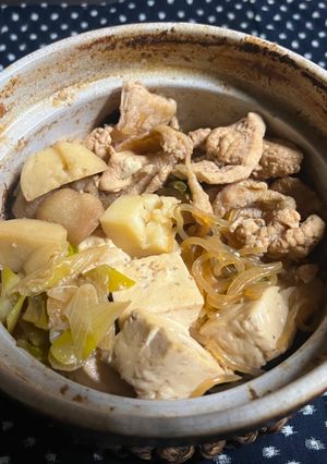鶏すき焼き芋煮-レシピのメイン写真