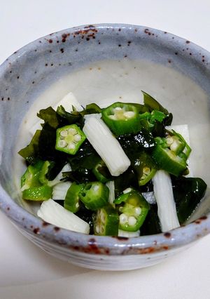 わかめとネバネバ野菜の和風ドレッシング-レシピのメイン写真