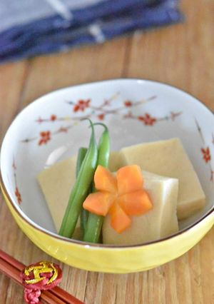 水戻し不要！甘さ控えめ高野豆腐の煮物-レシピのメイン写真