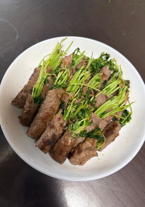 豆苗ととろろ昆布の牛肉巻き-レシピのメイン写真