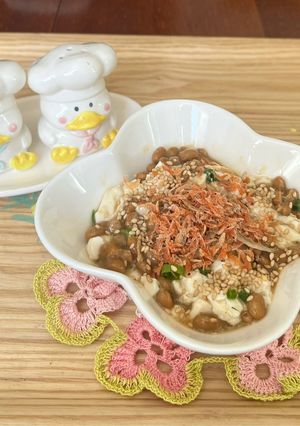 納豆、豆腐、えびとちりめんじゃこで簡単＆ヘルシー-レシピのメイン写真