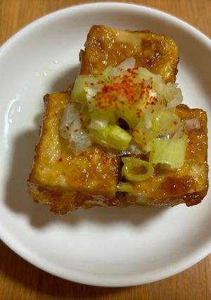 揚げ焼き豆腐の麺つゆ漬け！-レシピのメイン写真