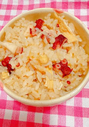 タコの炊き込みご飯-レシピのメイン写真
