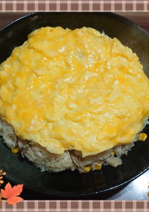 キノコとコーンのバターオムライス-レシピのメイン写真