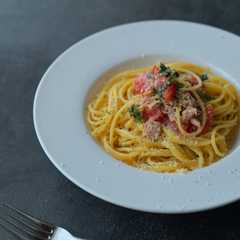 A picture of ツナと大葉ケッカソースのパスタ.