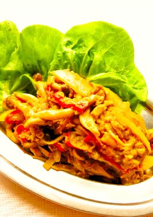 😊簡単タイ料理♪かにかま玉子カレー炒め😊-レシピのメイン写真