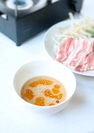 ドレッシングぽん酢【ごまダレしゃぶしゃぶ-レシピのメイン写真
