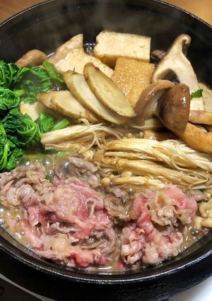具材が大きくて美味しい！すき焼き-レシピのメイン写真