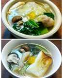 SDGｓヤゲン軟骨と羽先のスープお雑煮等