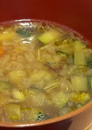 [偶然の産物]塩ラーメン風野菜スープ-レシピのメイン写真