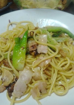 蕾菜のペペロンチーノ-レシピのメイン写真