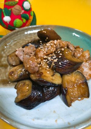 ナスと豚肉の生姜焼き-レシピのメイン写真