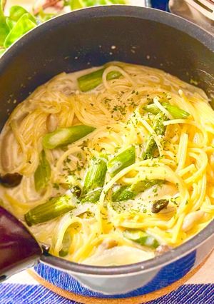再現レシピ☆ゆるキャン△スープパスタ-レシピのメイン写真