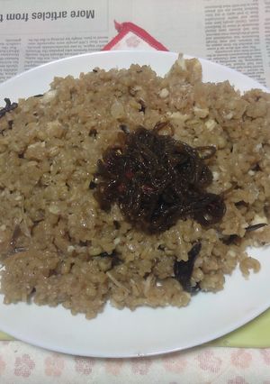土鍋で真鯛のアラの炊き込みご飯カフェ丼１-レシピのメイン写真