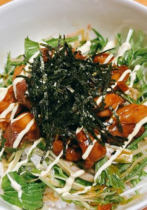 みんな大好き！鶏肉のテリマヨ丼-レシピのメイン写真