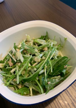 水菜とツナの和風マヨサラダ-レシピのメイン写真