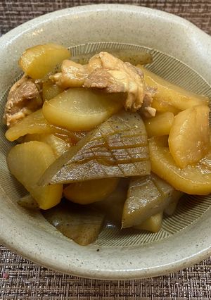 大根と鶏肉のこってり煮物-レシピのメイン写真