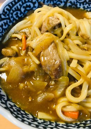 のこったカレーを使い倒す●豚カレーうどん-レシピのメイン写真