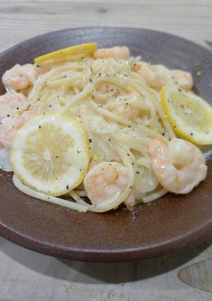 エビとレモンのクリームパスタ-レシピのメイン写真