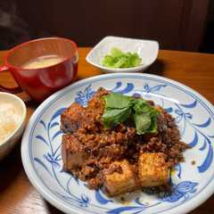 รูปของ 厚揚げの肉味噌炒め