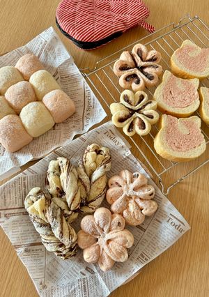 HBで白パンとストロベリー白パンの生地-レシピのメイン写真